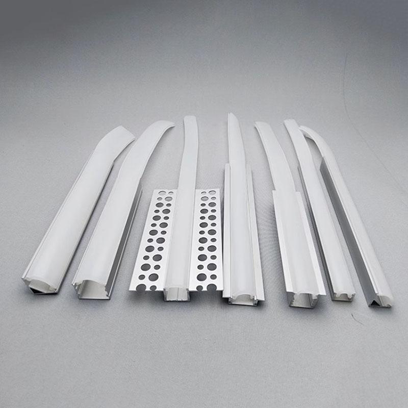 1-20m Led Aluminum Profile Silicone Diffuser Pendant Lamp Silicone Lampshade Flexible Channel Silicone Cover Plate Accessories