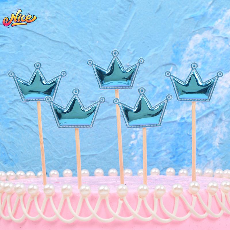 5Pcs/Lot Cake Topper Creative For Baby Shower Birthday Party Wedding Celebration Cake Decoration Star Heart Cupcake Insert