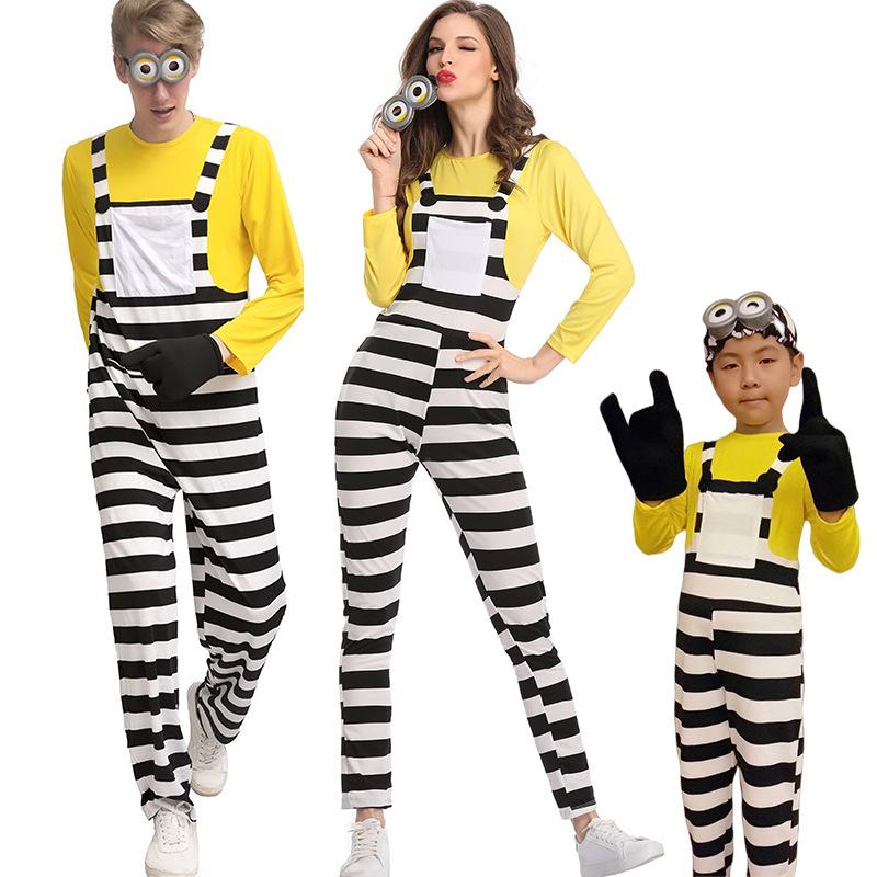 New Halloween Costumes Adult Parent-child Costumes, Movie Thieves and Minions Uniforms