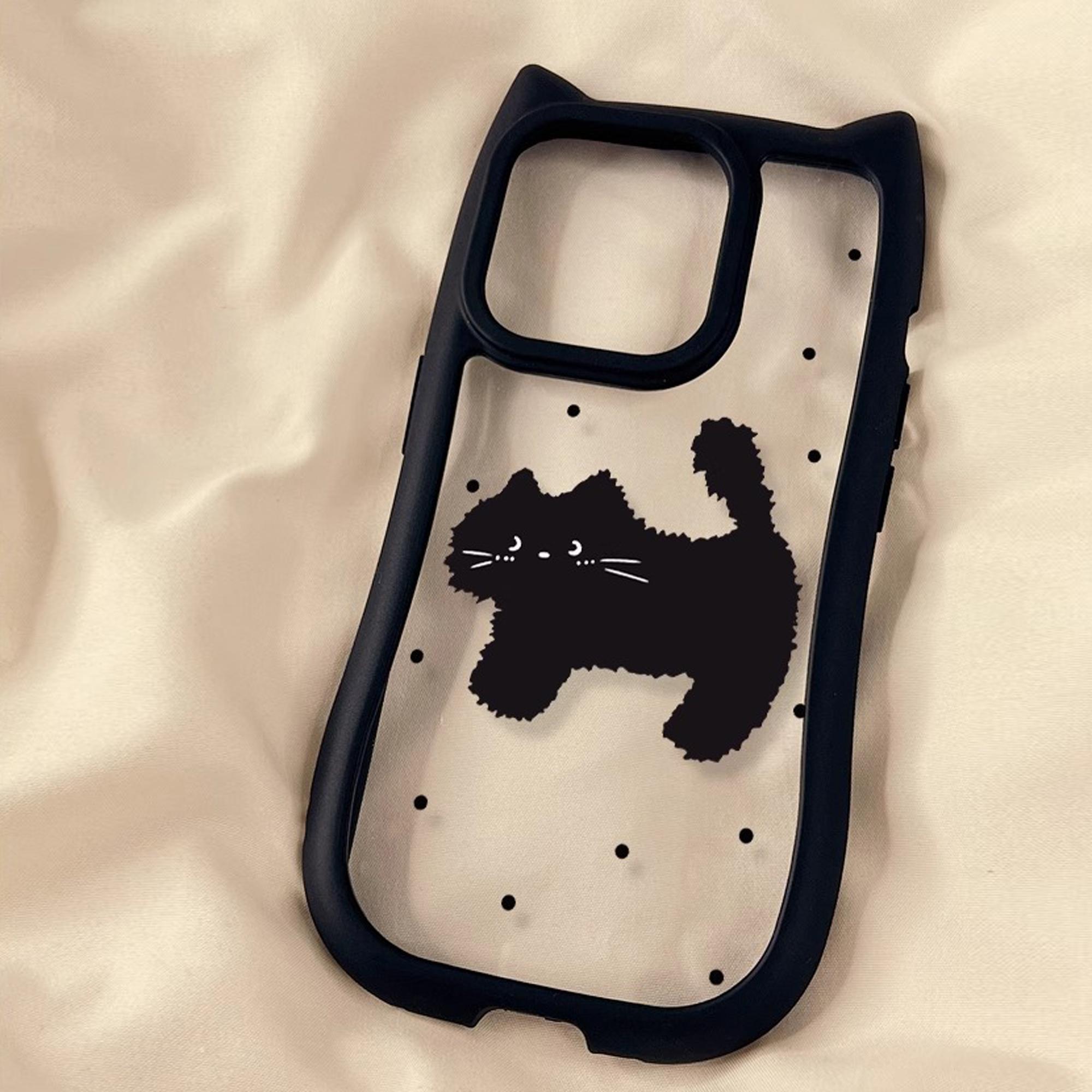 

Трехмерные кошачьи ушки Милый котенок Чехол для телефона для iPhone 15 14 13 12 11 Plus Pro Max Мультяшный Девушка Силиконовый Чехол для телефона For iPhone 15 Pro Max