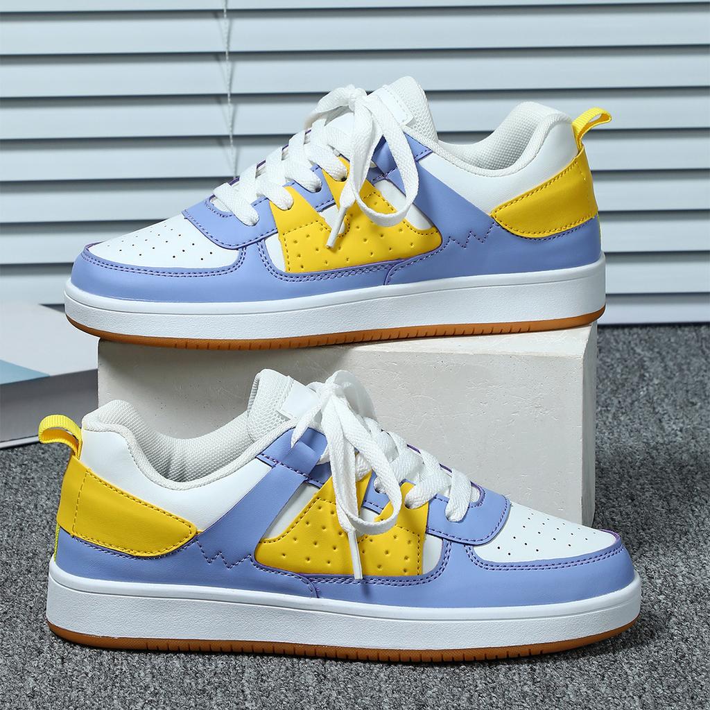 Women Chunky Shoes Trendy Platform Shoes Classic Board Shoes Men PU Leather Casual Sneakers for Outdoor Walking Traveling Jogging