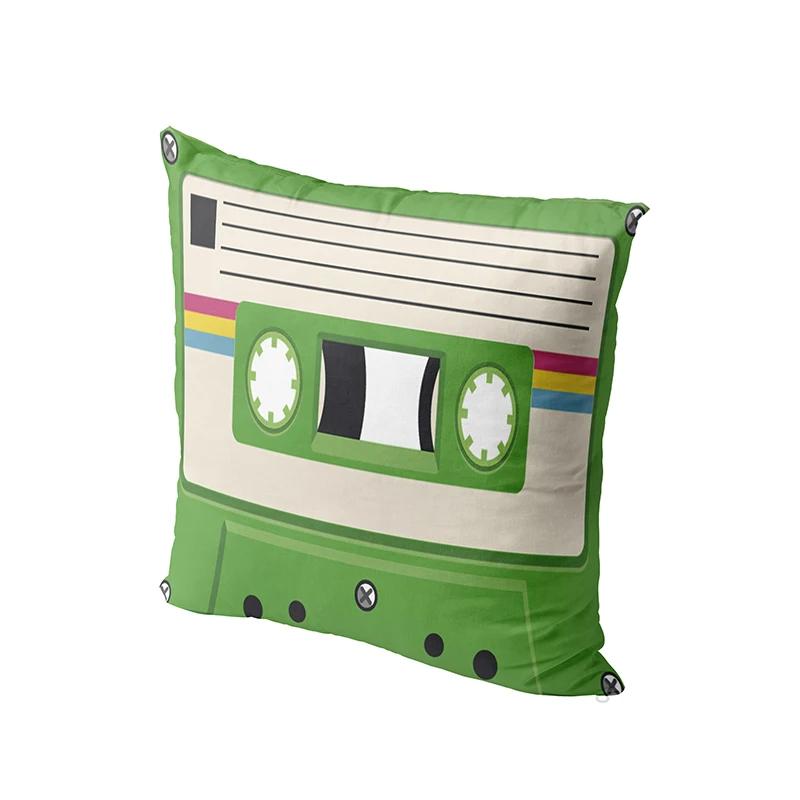 Vintage Cassette Music Tape Pillowcase Fun Design Sofa Cushion Cover Embrace  Wedding Party Bedroom Home Decor