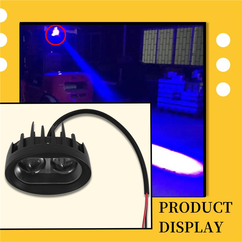 10V-80V Vehicle Blue LED Warning Signal Lamp Forklift Truck Work Spot Safety Light Car 20W Industrial Safety Lamp-M53K