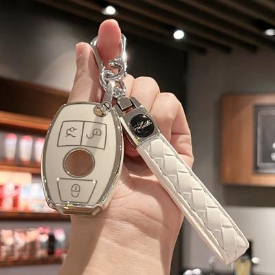Husa pentru chei auto Suport cheie cu breloc pentru Mercedes Benz CESM CLS CLK G Class Keyless Smart Key Fob
