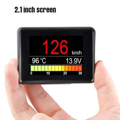 OBD2 Araç Bilgisayarı Araç Baş Üstü Ekranı HUD Dijital Hız Göstergesi Seyahat Ekranı Hız Yakıt Tüketimi Sıcaklık Göstergesi Alarm