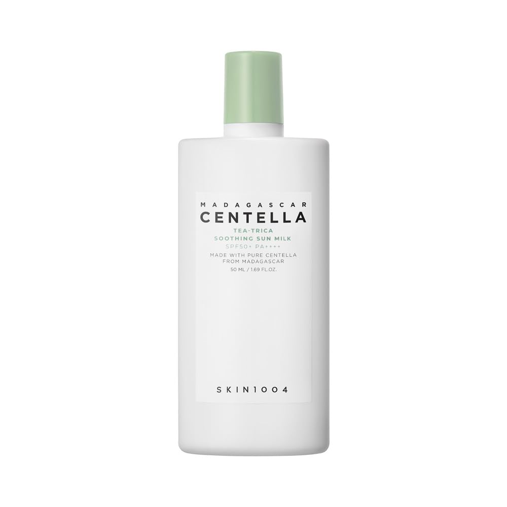 SKIN1004 Soothing Sun Milk 50ml MADAGASCAR CENTELLA SOOTHING SUN MILK Sunscreen Serum UV Cream Tea-Trica / TEA-TRICA /