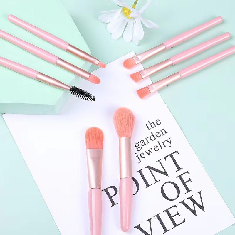 

Набор мини-кистей для макияжа Morandi из 8 штук: Мягкие кисти для теней и румян для начинающих