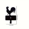 1pc Rustic Rooster Metal Key Hook for Outdoor and Indoor Use - Stylish Wall Decoration and Perfect Housewarming Gift