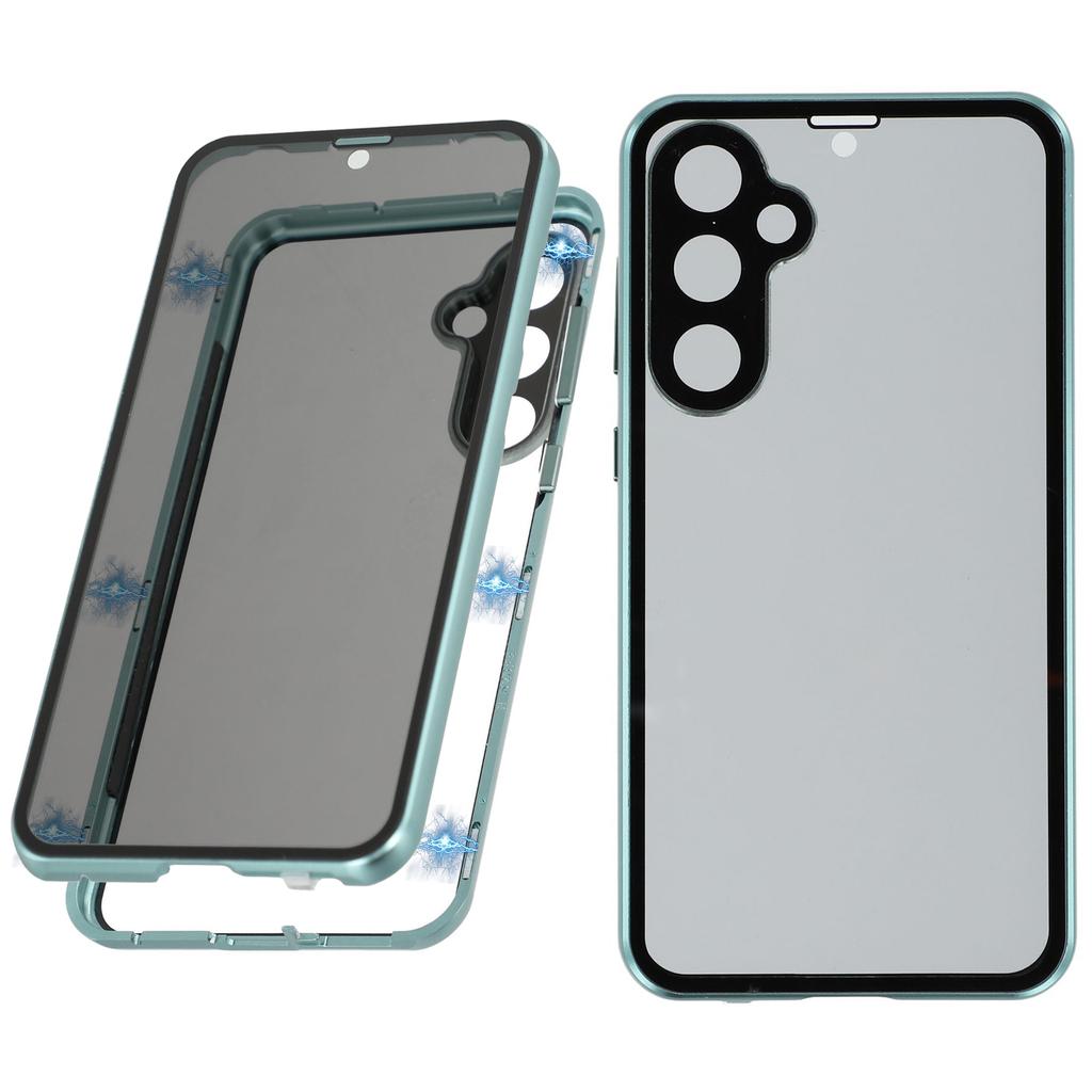 For Samsung Galaxy S23 FE Case with Anti-Spy Screen Protector/Lens Film Tempered Glass Metal Phone Cover