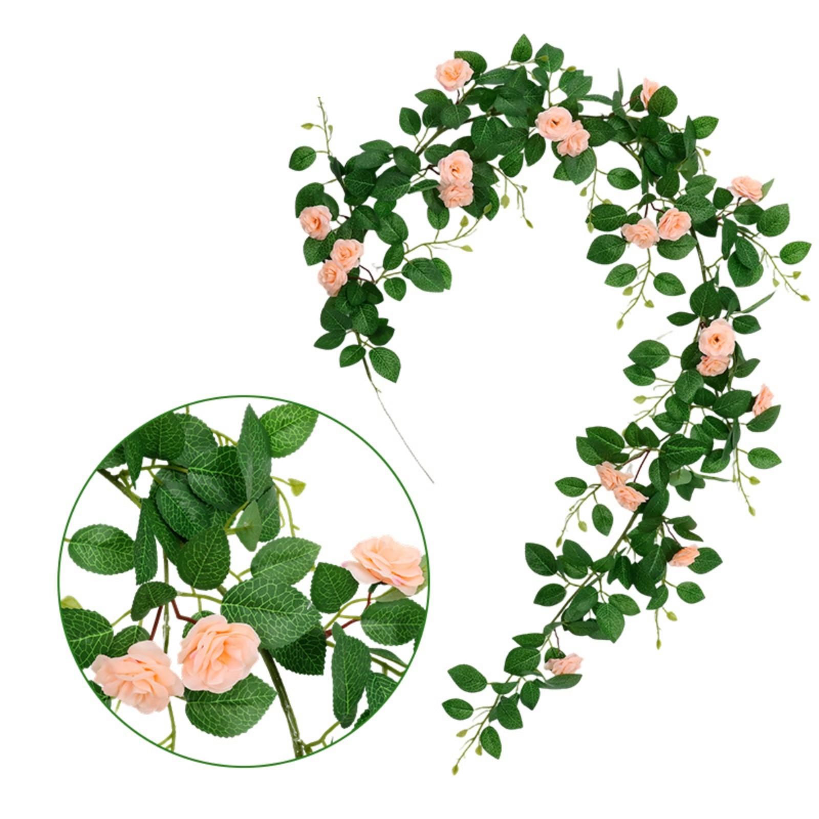 1,8 м Искусственная цветочная лоза, Искусственная цветочная лоза, Пластиковый цветок, Маскировка трубы, Украшение балкона One Size