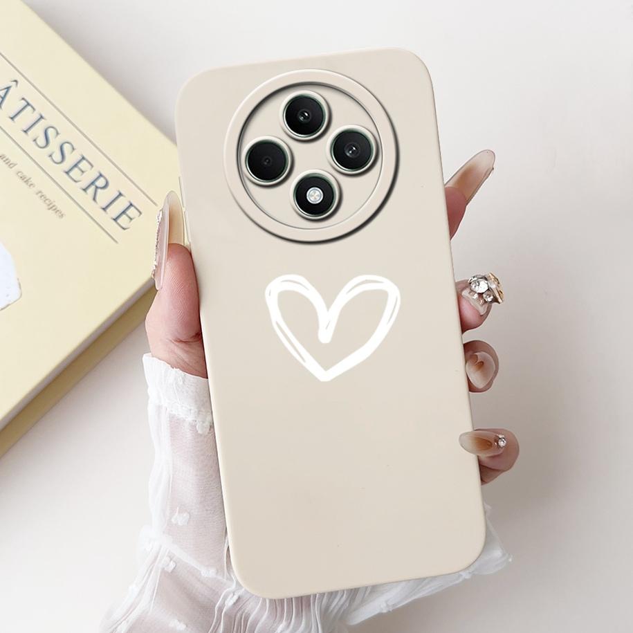 For OPPO Reno 12F 5G Case 2024 Fashion Pretty Girls Soft Liquid Silicone Shockproof Cover For OPPO Reno12 F 4G Reno 12 FS Bumper