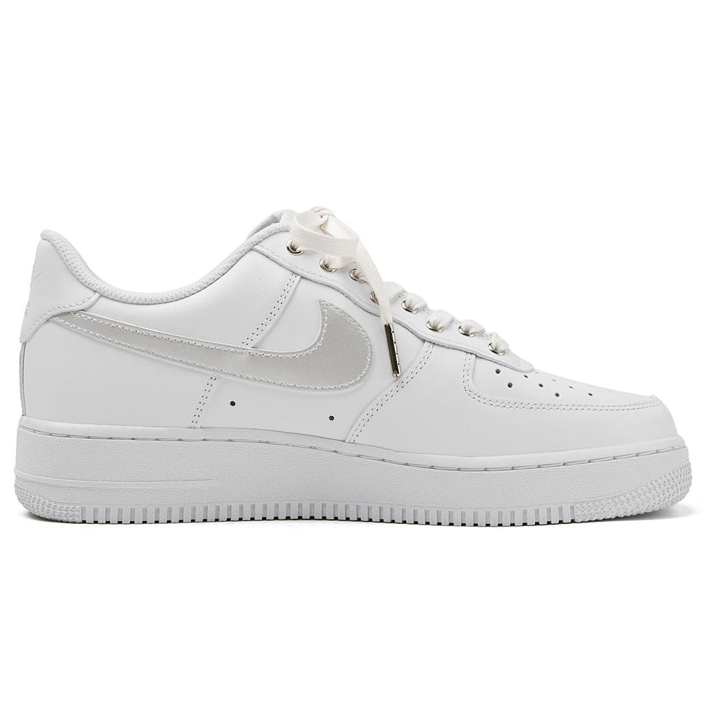 Nike Air Force 1 Air Force 1 Abrasion Resistant Balance Low top Skateboard Shoes Unisex White Silver CW2288-111(Team55-)