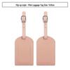 Customizable PU Leather Luggage Tag with Anti-Lost Feature and Airplane Design