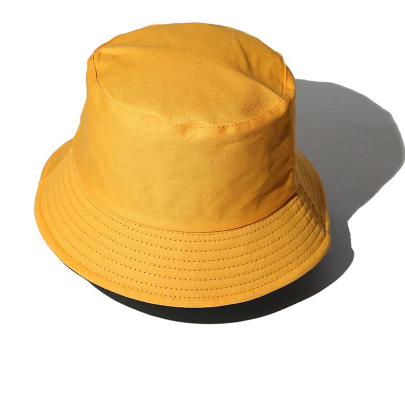 Solid Cotton Bucket Hats For Women Men Student Autumn Winter Unisex Folding Caps Hip Hop Gorros Outdoor Casual Panama Bucket Cap
