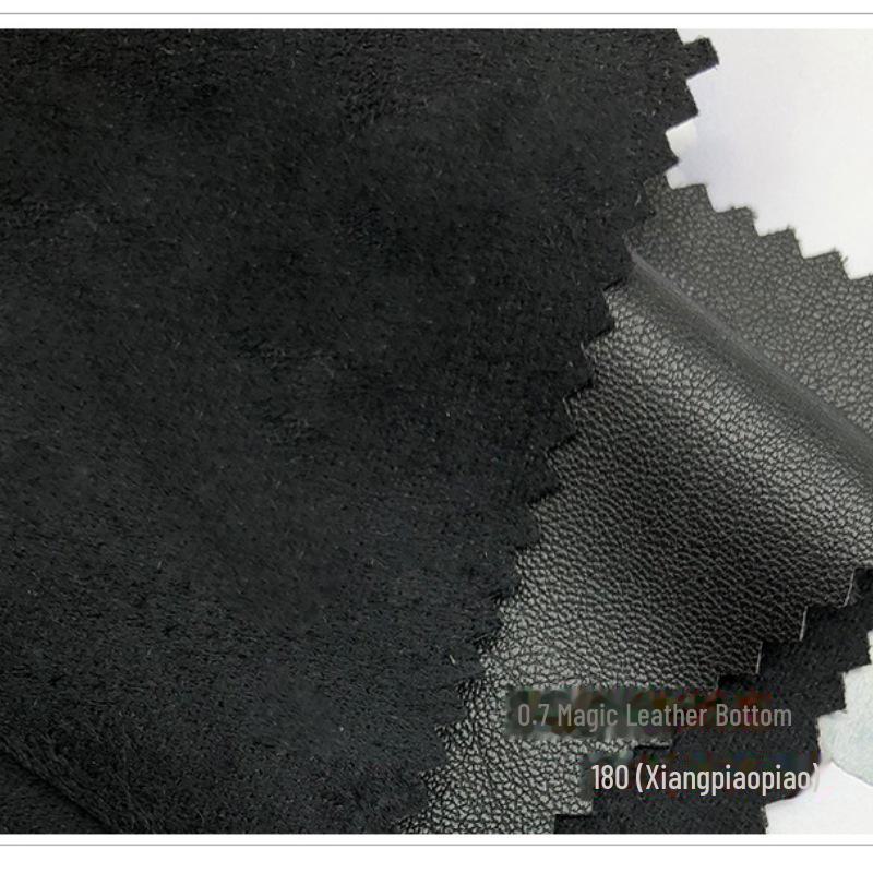 Elastic Lamb Grain PU Faux Leather Fabric - Waterproof and Wash-Free Imitation Leather for Clothing and Accessories