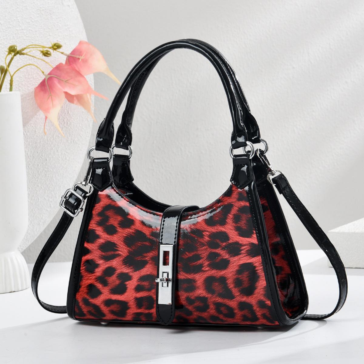 

Новая сумка-полумесяц с леопардовым принтом, стильная сумка на плечо, модная, большая вместимость, универсальная, для пожилых людей, сумка через плечо .