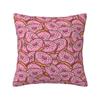 Custom Chocolate Donut Doughnut Cushion Covers Funny Pattern Food Soft Nordic Pillow Case Home Decor