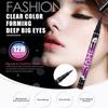 4 Renk Likit Eyeliner Kalem Siyah Kahverengi Mavi Mor Su Geçirmez 36H Uzun Ömürlü Göz Kalemi Kalem Makyaj