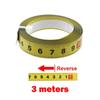 Rust-Proof Self-Adhesive Measuring Tape Steel Material Metric Scale Metal Tape Measure 1-5 Meters 13MM Width Miter Track Tape