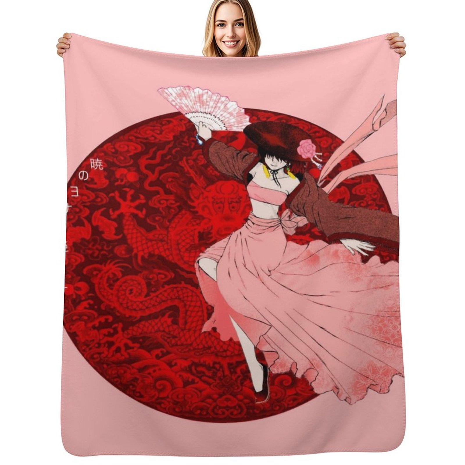Princess Yona Throw Blanket Lightweight Warm Blanket for Indoor Outdoor Use Size: 75*100cm, Weight: 230 GSM