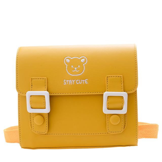 Korean Retro Baby Backpack Primary School Bag Kindergarten Kids Cambridge Bags Cartoon Bear Children's Boys Girls Shoulder Bag