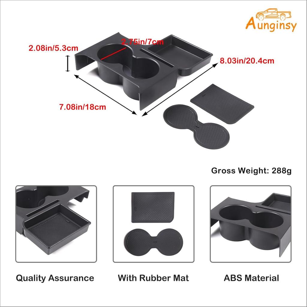Center console cup holder suitable for Ford Maverick 2022-2025 front seat armrest box double cup seat cushion accessories