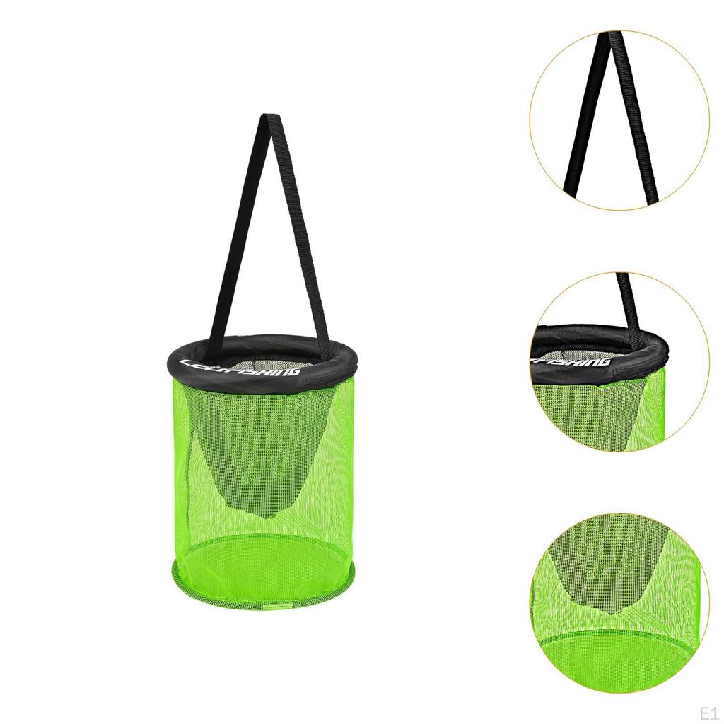 ing Basket Baits Storage Cage Mesh Net Folding for Pond