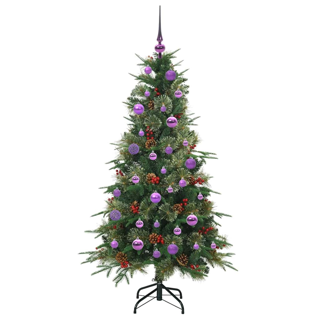 Artificial Foldable Christmas Tree Green 150 Cm PE and PVC