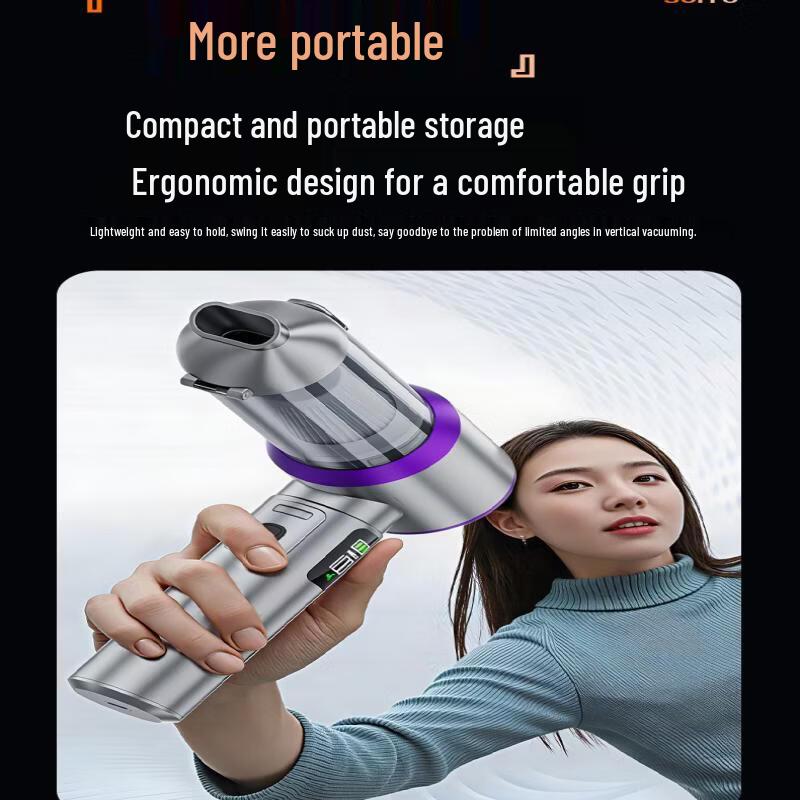 LISM Wireless Car Vacuum Cleaner with Power Display