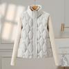 Cotton vest women's short autumn and winter stand-up collar down cotton vest loose casual stand-up collar cotton vest