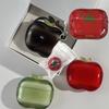 Creative Transparent Red Apple/Tomato Shape Airpods Pro 2/1 Earphone Case Drop-proof TPU Soft Cover for AirPods 1 or 2 3 4 Pro
