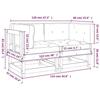 VidaXL Canapés d'angle avec coussins 2 pcs bois de pin imprégné, canapé de jardin, canapé d'extérieur, canapé de patio, sofa 825456