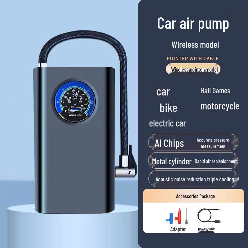 Portable Electric Car Air Pump: Multifunctional, Handheld Battery Inflator