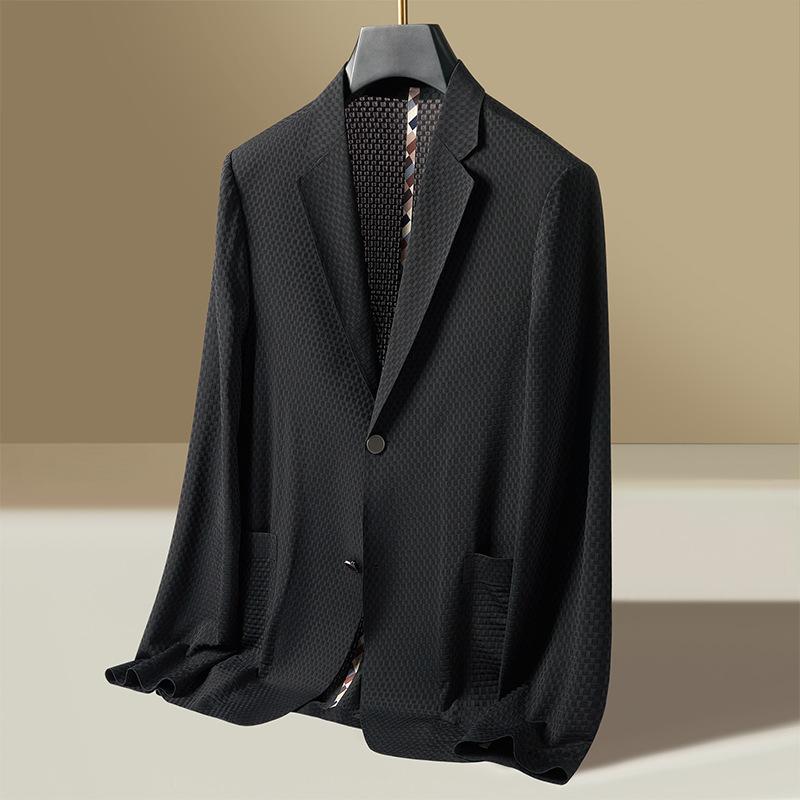 

Повседневный солнцезащитный костюм Весна и лето Новый деловой легкий пиджак для мужчин 3XL