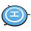 75cm Diameter Double Sided RC Drones Landing Pad Nylon Orange Blue Foldable Universal Aircraft