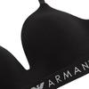 Emporio Armani Cotton Stretch Triangle Cup Bra Women underwear Black 164883-4F227-00020