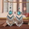 Personalized Vintage Blue Crystal Women's Earrings Generous Earrings