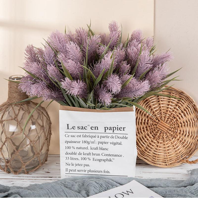 Kunstmatige Lavendeltakken Nep Lavendel 41cm Kunstbloemen Boeket voor Huisdecoratie Binnen/Buiten Bruiloft Tafelstukken Bloemschikking,1 stuk