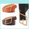 Womens Fashion Belt With Alloy Buckle And Faux Leather For Office And Casual Wear