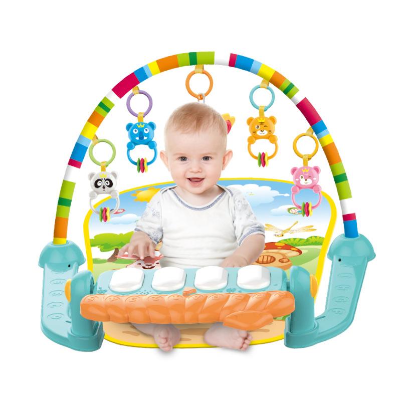 Baby Fitness Frame Pedal Piano Toy Children Baby Music Climbing Mat Fitness Device 0-36 Months