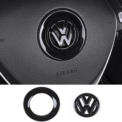 2026 Gorące Dla VW VOLKSWAGEN Wnętrze Samochodu Naklejki z Emblematem na Kierownicę Akcesoria Dla Volkswagen GTI R-Line R Polo T5 Gol