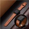 Leather Strap For Apple Watch Band 44mm 45mm 49mm 41mm 40mm 42mm 38mm Wristband Correa Bracelet iWatch Series 8 9 3 4 5 6 SE 7