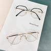 New Anti-Blue Myopia Glasses Women&Men Big Oversized Glasses Frame Nearsighted Prescription Glasses -1.0-1.5-2.0 To -6.0