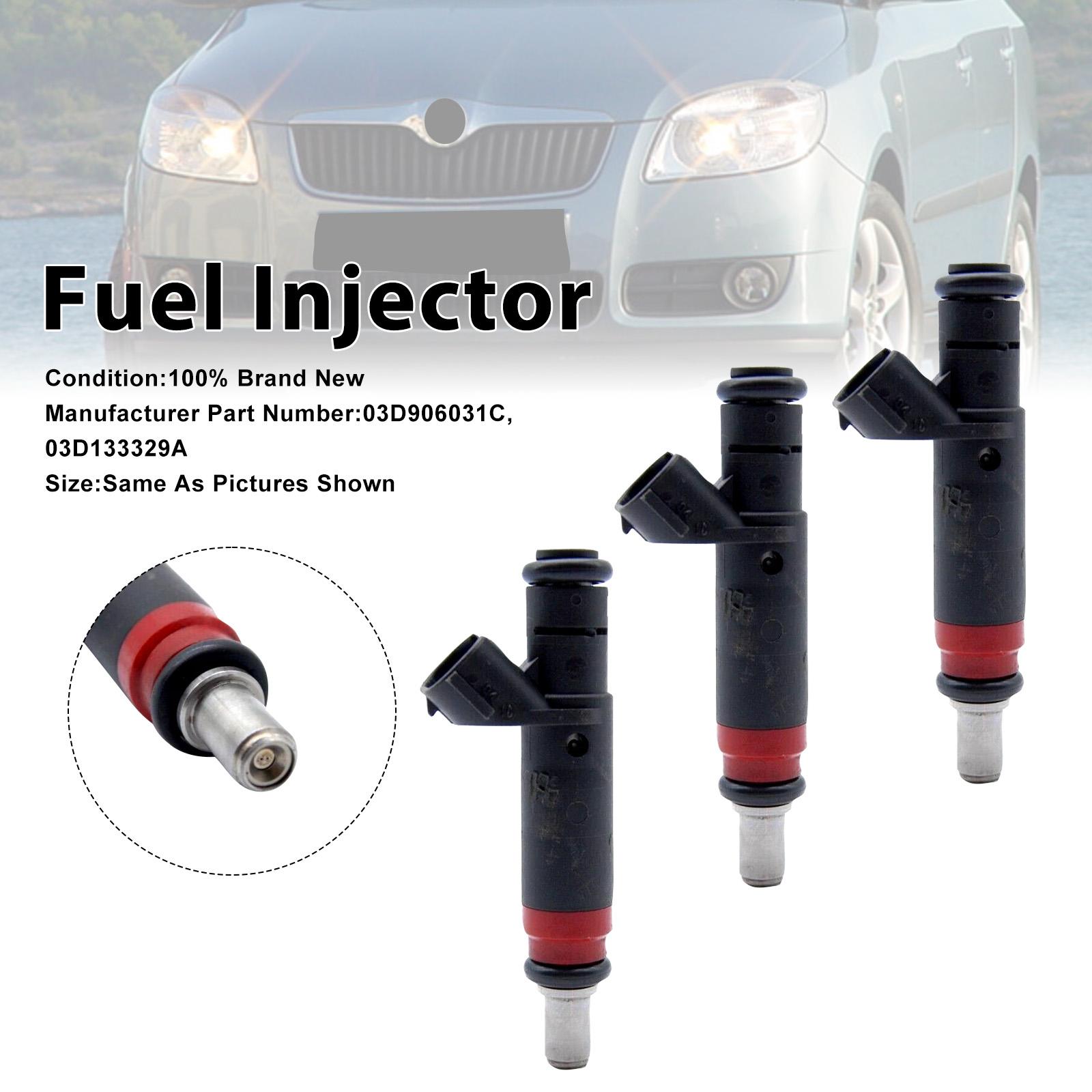 

3Pcs Fuel Injector For VW Polo 01-08 For Skoda Fabia 01-07 03D906031C