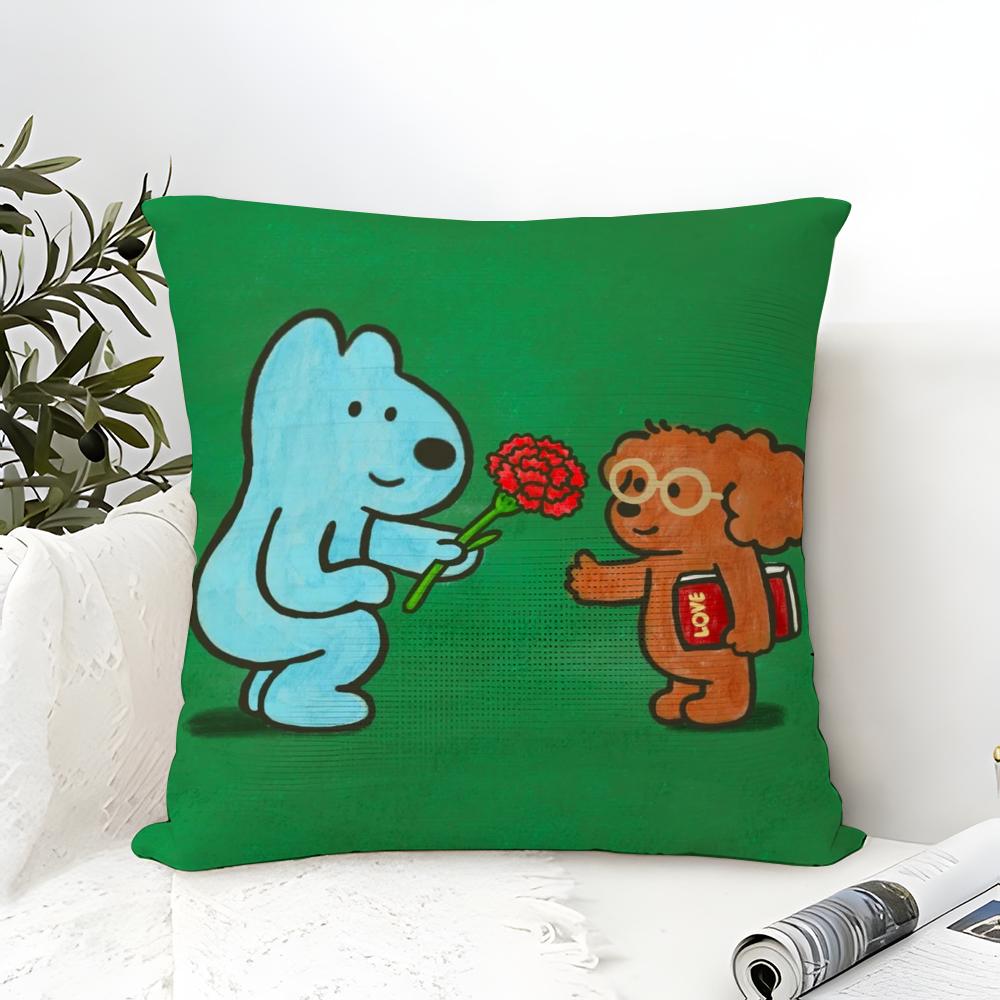 

EEteecyS Print Pillow Case Cotton Linen Fabric Square Zipper Pillowcase Home Decorative Living Room 30X30cm