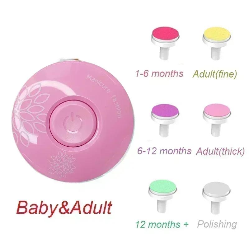 Non-Toxic Electric Baby Nail Trimmer Baby Items Kid Nail Polisher Tool Care Kit Easy To Trim Nail File Newborn Baby Things Bebe Accessorie