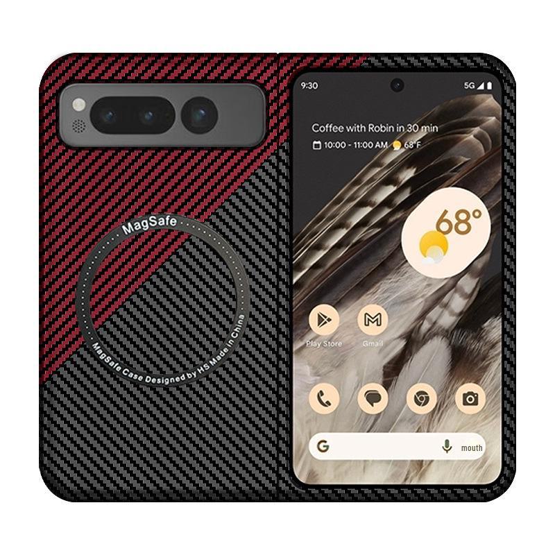 Google Pixel Fold Carbon Fiber Pattern Wireless Charging Case