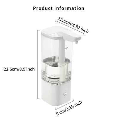 550ML Touchless Liquid Automatic Smart Sense Soap Dispenser Type-C Rechargeable/Battery Electric Hand Sanitizer Washing Machine