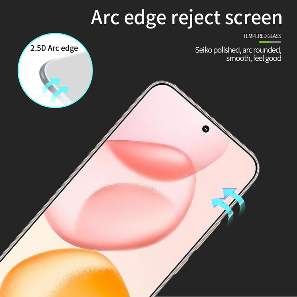 For Honor 400 5G (Global) Screen Protector MOFI 9H Full Glue Full Coverage High Aluminum-Silicon Glass Film