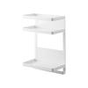 Jitsugyo 7119 Water Server Side Magnetic Rack 2 Tiers White Approx. W20 X D11.2 X H29.5cm Tower Tea Coffee Seasoning Rack Collective Storage